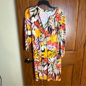 LOFT Pastel Floral Dress